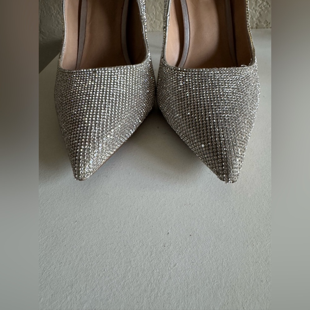 Steve Madden Women's Daisie Dress Pump - SILVER RHINESTONE